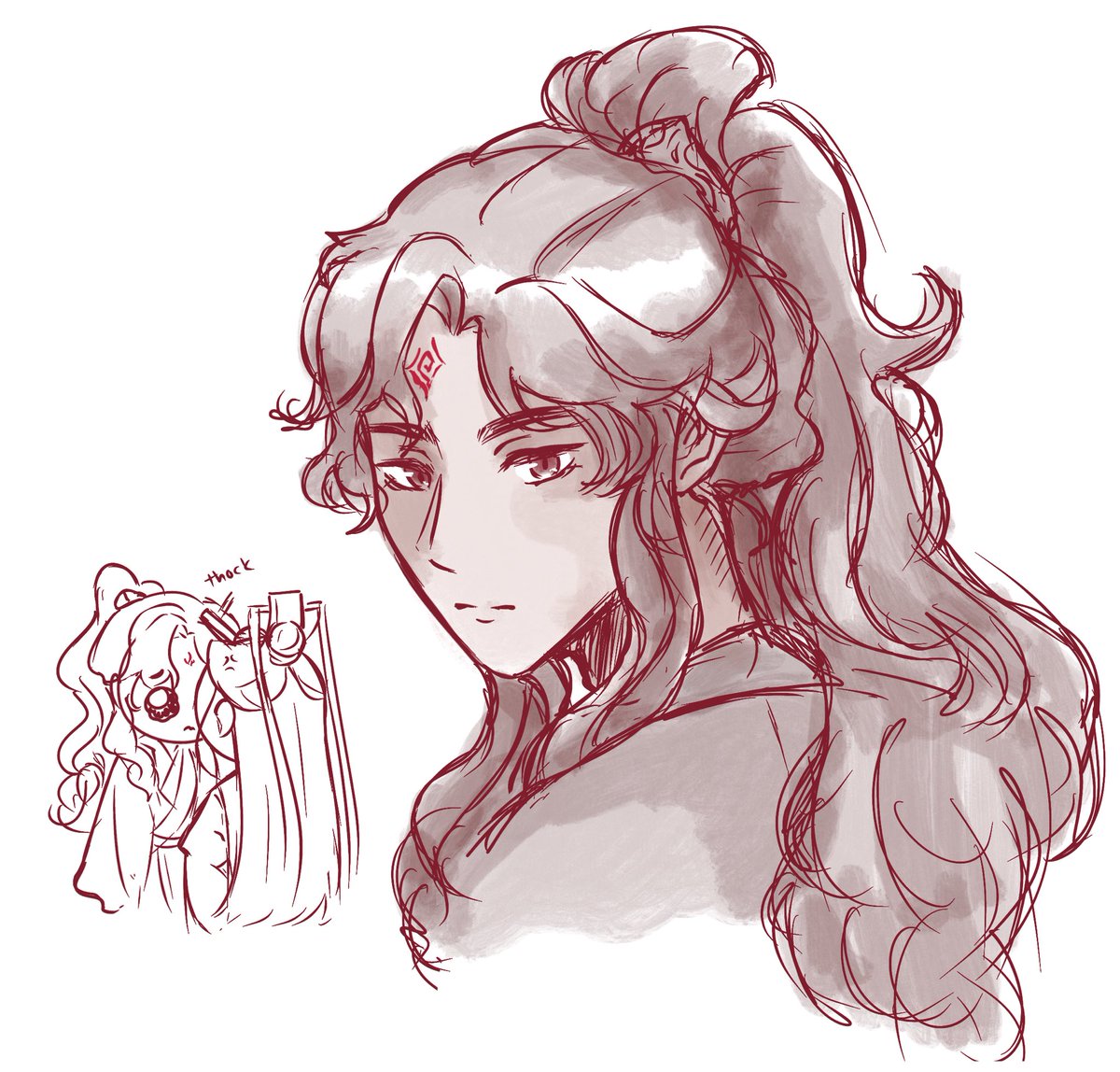 「a quick binghe bc i've never drawn him p」|anhi ☁️のイラスト