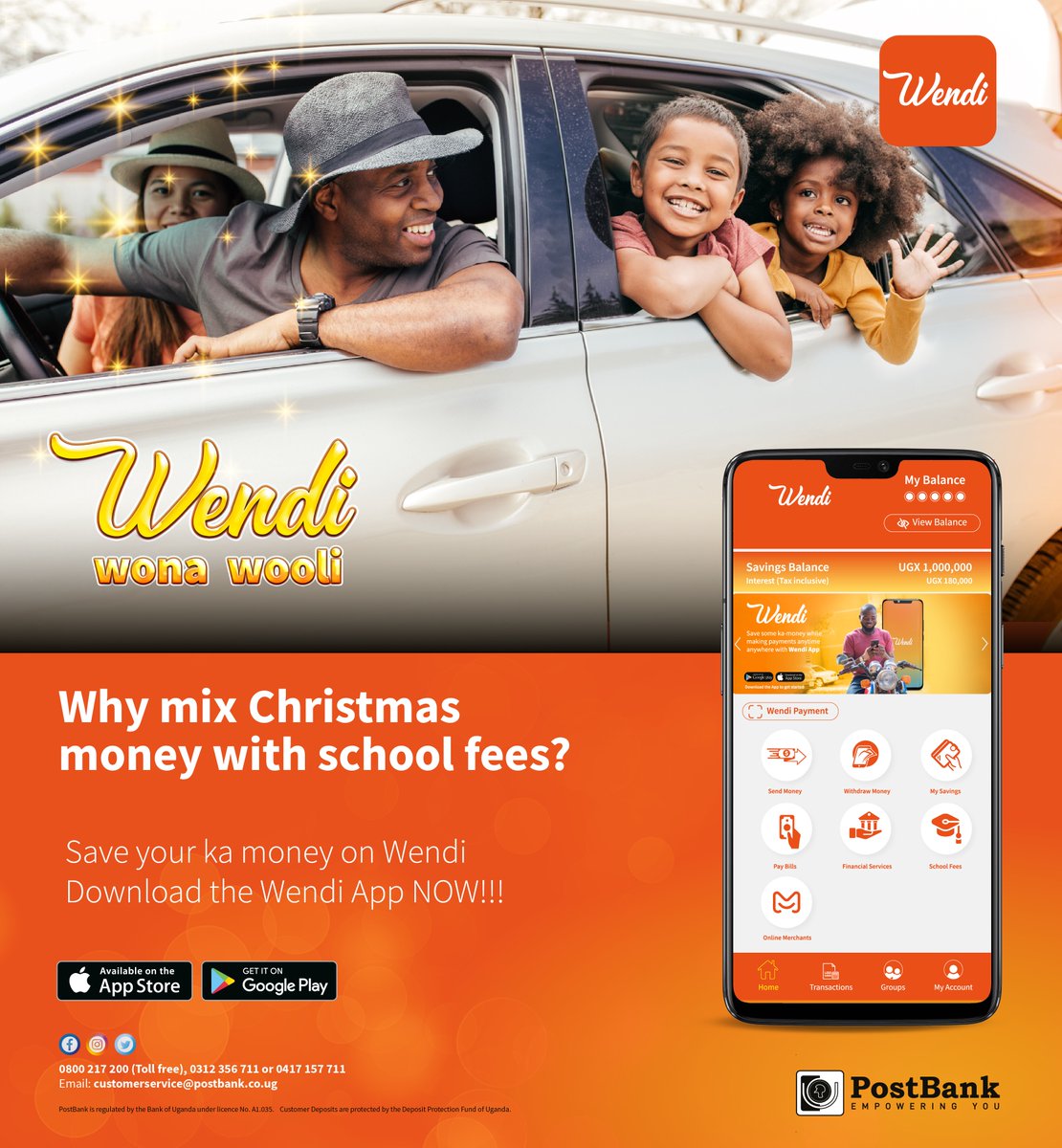 Jingle bills, jingle all the way! Cheers to Christmas with clear bills. Do not let the upcoming January school fees catch you off guard. Save it up with Wendi. #WendiWonaWooli