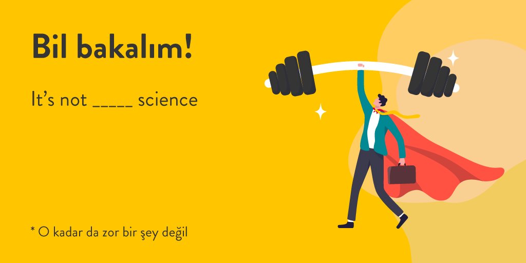 Boşluğa gelmesi gereken doğru kelime hangisi? Bizimle paylaş 👇

a- brain surgery
b- rocket 
c- complex task

Deyimin anlamı: Bir şeyin karmaşık olmadığını veya zorluk içermediğini vurgular 💪