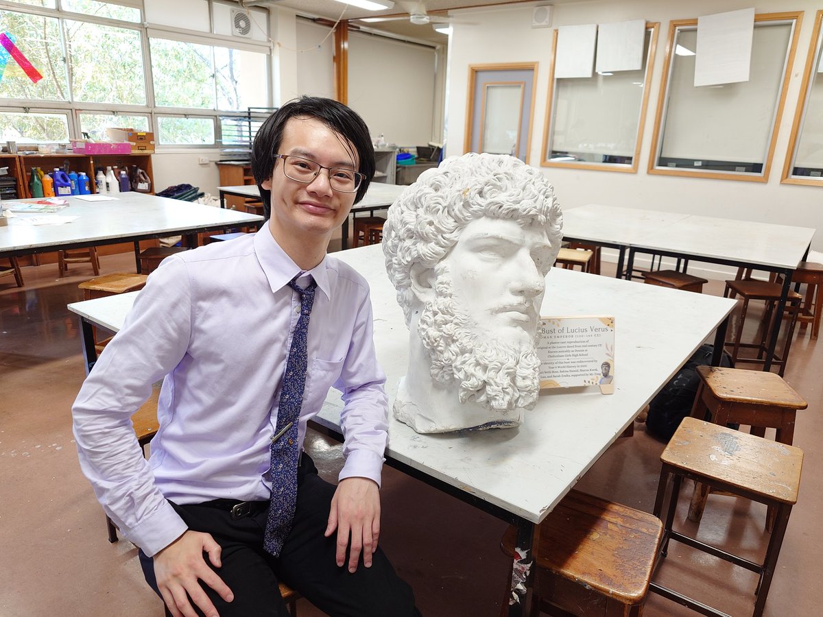 Celebrating the research work done by my 9 Elective History class this year. Prompted by the information from @RichardsCandace, our students managed to locate in our art room one of the plaster casts no.258 distributed to our school from Nicholson Museum (@ccwm_sydney) in 1964-65