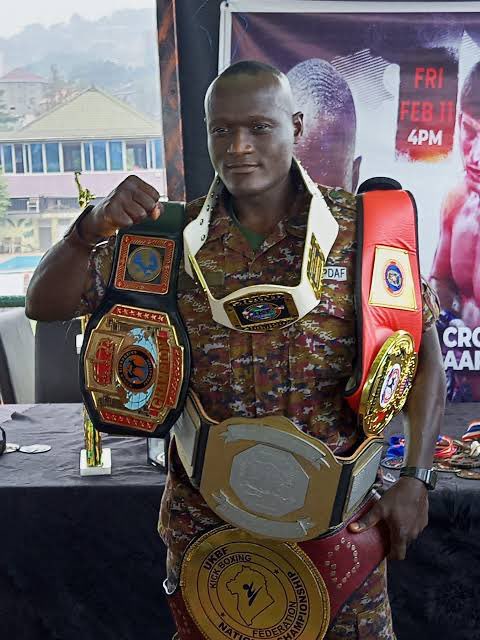 Titus Tugume his our Own Leading Ugandan fighter let’s support him to Win & also get another World Title belt tonight at Freedom City Kampala. ⁦@kamukamafredie⁩ ⁦@MODVA_UPDF⁩ ⁦@OgwangOgwang⁩ ⁦@mkainerugaba⁩ ⁦@DaudiKabanda⁩