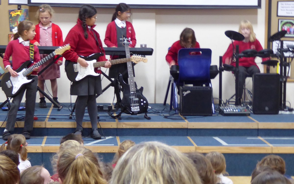 At Christmas at St Michael's there is always a focus on music and singing.  The children take part in the  Nativity, carols and this week we also had a rock concert.  This was overseen by our fantasic tutor from iRock Jacob #musiccurriculum @weareirock