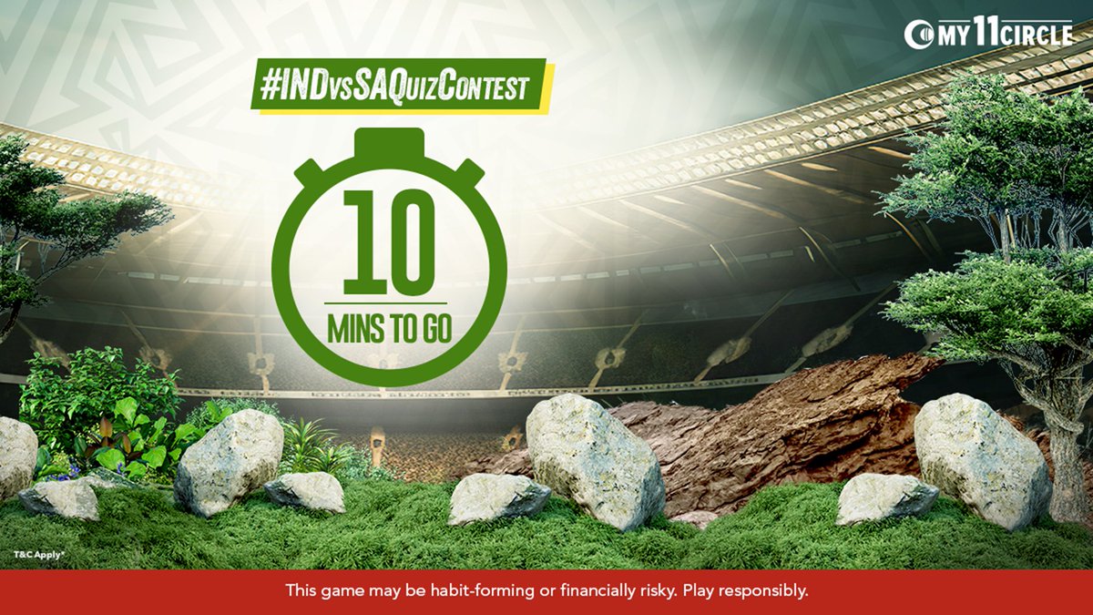 My11Circle's tweet image. 10 minutes until the #INDVsSAQuizContest begins!  #ContestAlert