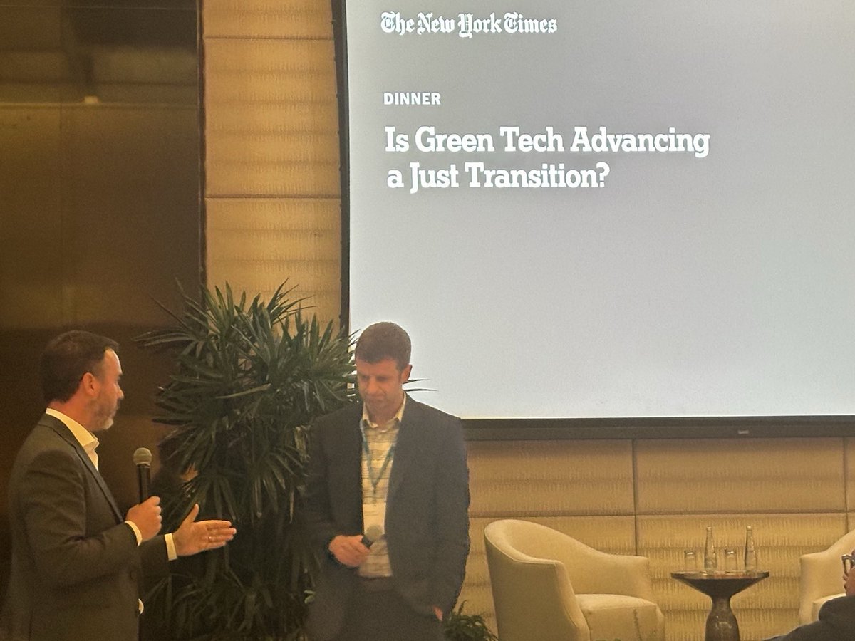 Thank you to The <a href="/nytimes/">The New York Times</a> for hosting a thought-provoking and timely discussion on the intersection of technology, climate change, and social justice at <a href="/COP28_UAE/">COP28 UAE</a>, a session titled; Is green tech advancing a just transition?

Full post: linkedin.com/posts/bilha-nd…

#COP28