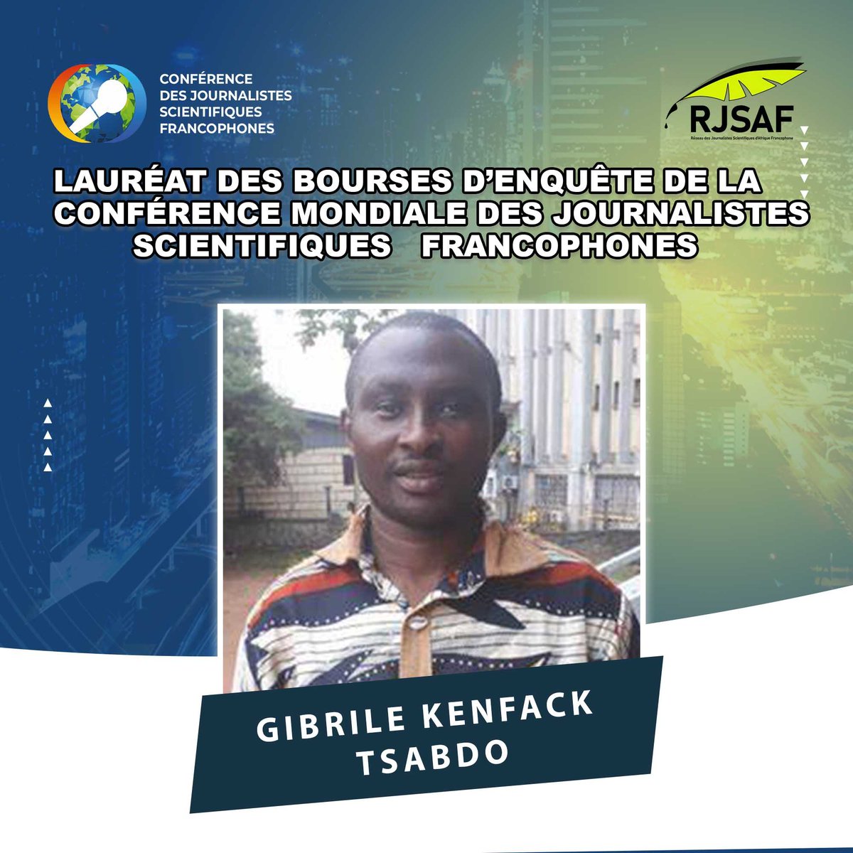 Gibrile Kenfack Tsabdo travaille pour Cameroon Business Today et traite les sujets liés à l'environnement, au développement durable, au foncier et à l’agriculture. Il est également contributeur pour le site francophone Médiaterre. Gibrile est l'un des lauréats de notre bourse.