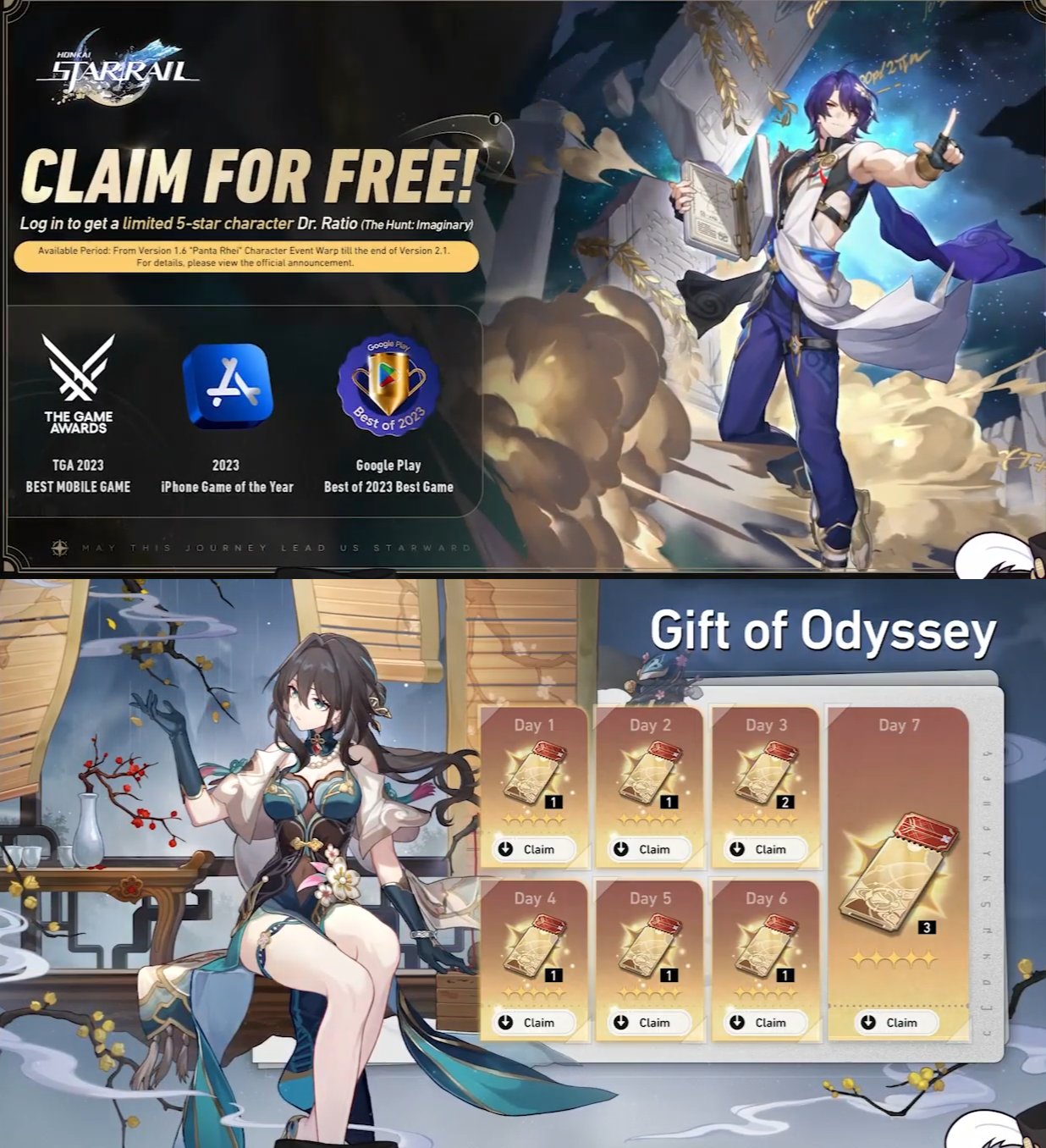 Gacha Memes on X: &ldquo;Free New 5 Star Dr Ratio ! 10 Free Pulls for 