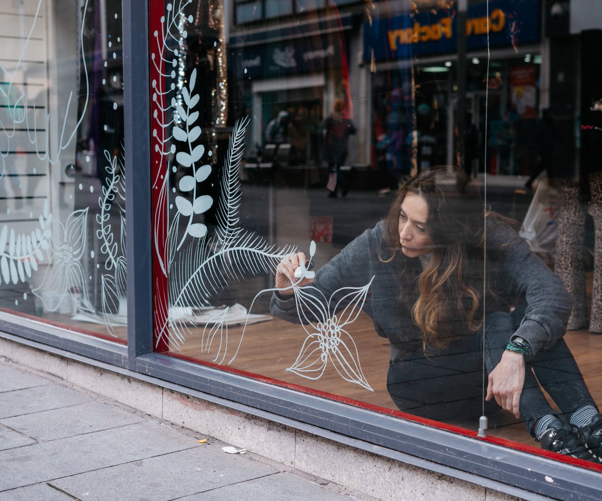 Local artist Sonya Parra created a beautiful design for the windows of our Leicester store. Inspired by gifting, but with a twist. Sonya's design celebrates priceless gifts like compassion, understanding, gratitude, and love. Visit us in-store to experience the beauty.