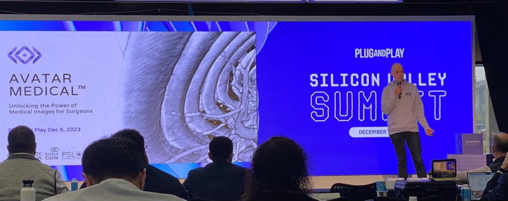 Our CEO, Xavier Wartelle, took center stage at the Silicon Valley Summit organized by Plug and Play Tech Center as part of the Health Accelerator 2023 cohort! #XRHealthcare #XRmedicalimaging #PlugandPlay