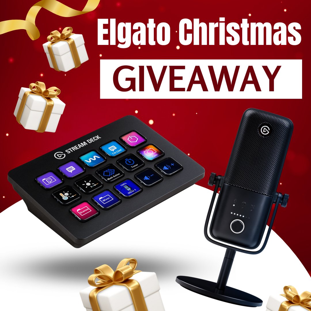 NerdyNetty's tweet image. ⭐️GIVEAWAY ⭐️

One lucky winner could have the Elgato Santa Bring you the Wave:3 Mic and Stream Deck MK.2 👀

❤️Like this post
👉 Follow @elgato &amp;amp; @nerdynetty
♻️Retweet this post
🤼Tag a friend 

🎁 The winner will be chosen on Christmas Day 🎄