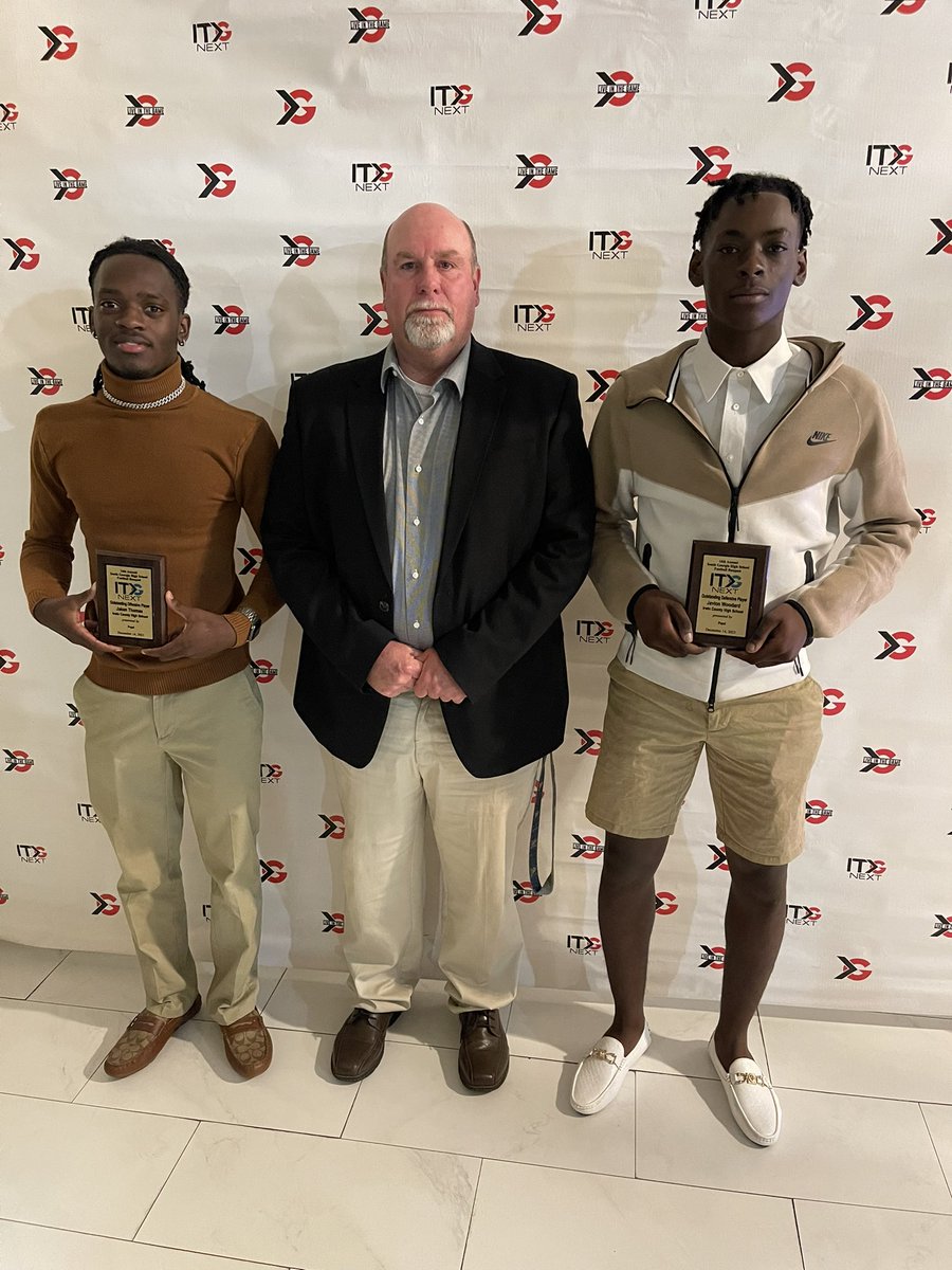 Jaken Thomas and Javion Woodard- ITG offensive and defensive players of the year for Irwin County football
