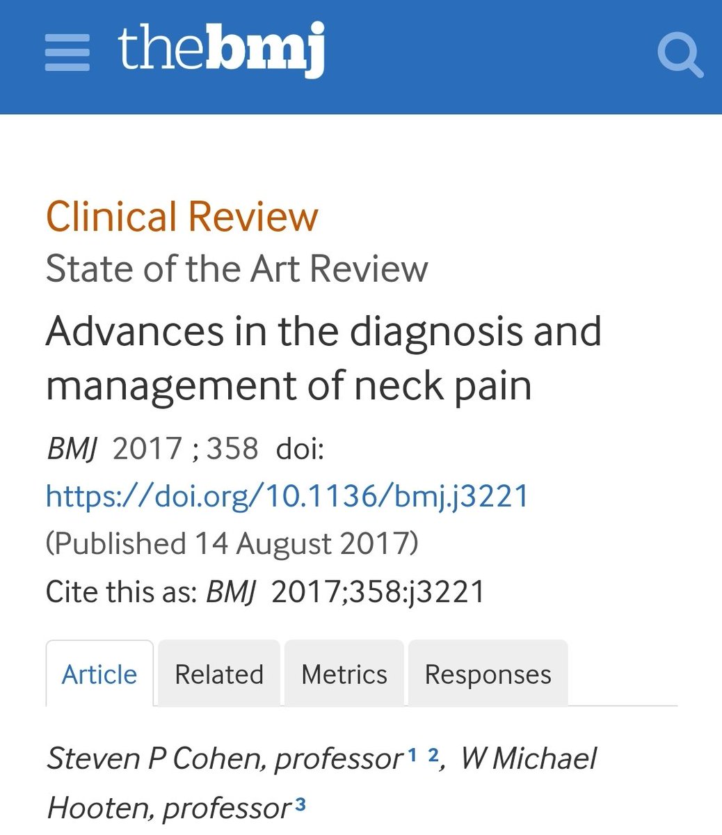 Alexandre_Erix's tweet image. Muitos fatores biológicos e psicossociais podem predispor à dor cervical crônica, mas é menos conhecido que a dor crônica está frequentemente associada a fatores anatômicos, psicológicos, sociais e profissionais. Isto é consistente com o modelo biopsicossocial, que considera a…