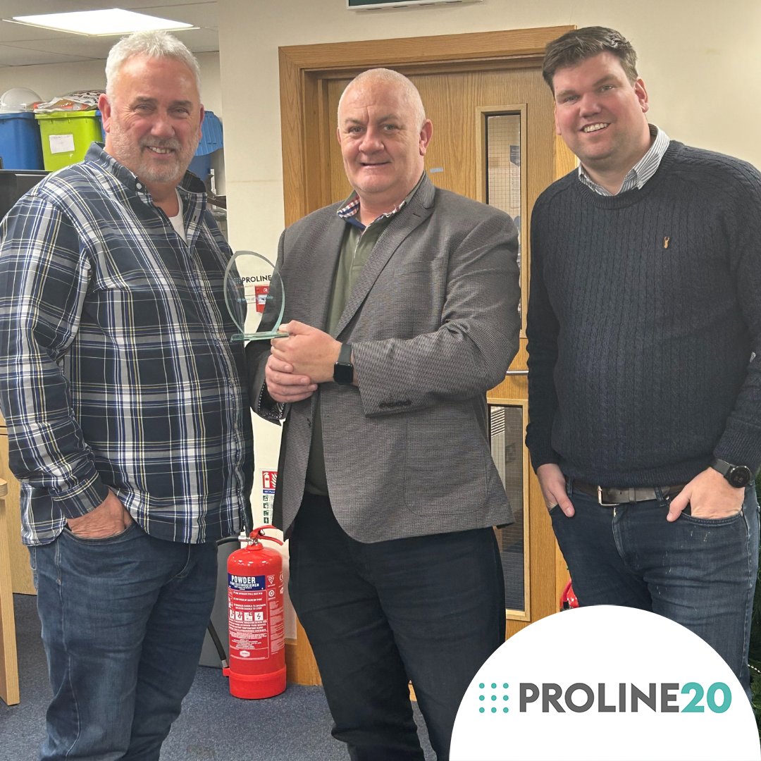 Congratulations to Jeremy Byford and Chris Harris of @CebaLtd on receiving their Proline 20 years of customer partnership award.

Thank you from all at Proline corp for your continued custom and hope the future goes from strength to strength.

#20years #bespokecounters