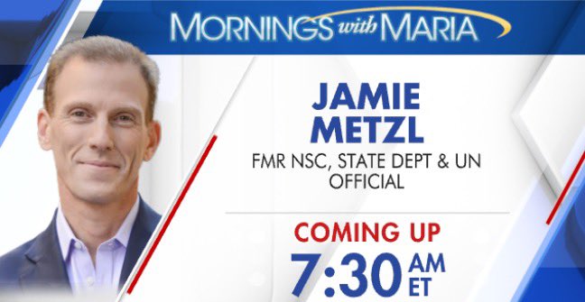 Happening now @MorningsMaria @FoxBusiness @JamieMetzl #live join us now