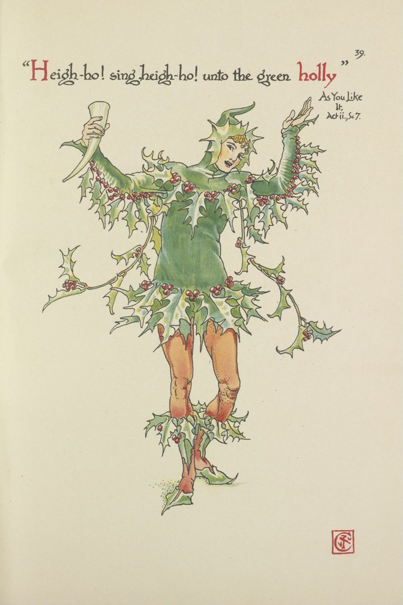 A festive treat from the RHS Digital Collections 🎄 From the book 'Flowers from Shakespeare's garden' (1906) by Walter Crane. collections.rhs.org.uk/view/50872/39-…