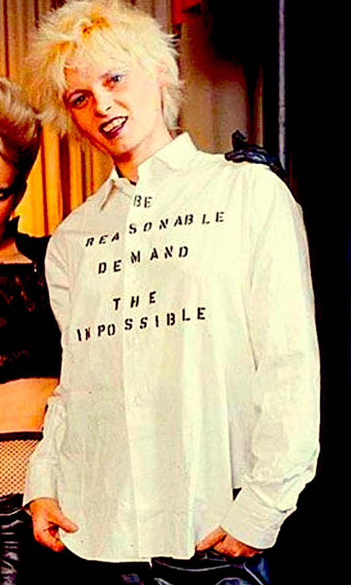TableBoots's tweet image. Be Reasonable Demand The Impossible - Vivienne Westwood
