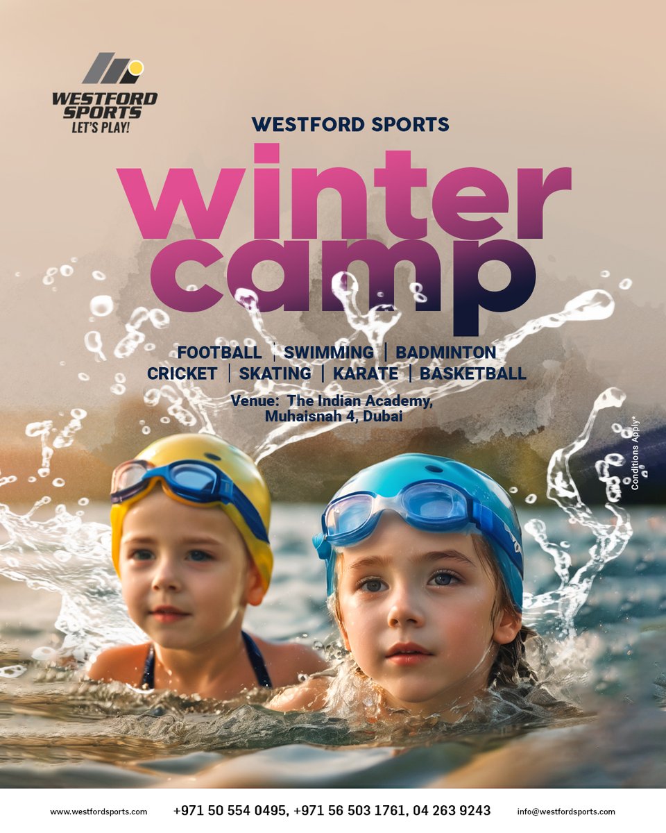 ❄️Warm up your child's winter with a season of games, skill-building activities, and new friendships at #WestfordSports #WinterCamp. Led by experienced coaches, ensuring your child stays active and engaged during the winter break.

📞: +971 050 554 0495, +971 56 503 1761