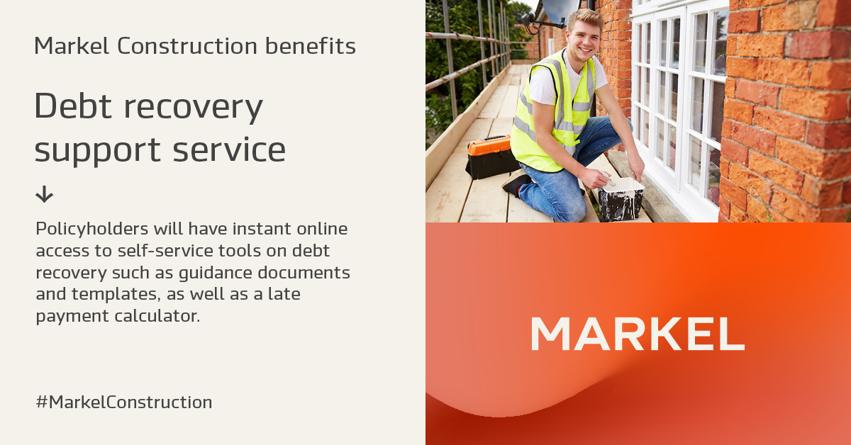 You told us that delays in cashflow are a common issue in the construction sector, with roughly £300m of bad debt in the industry as we entered 2023. Learn more about our Markel Construction proposition and download the supporting documents here: uk.markel.com/insurance/insu…