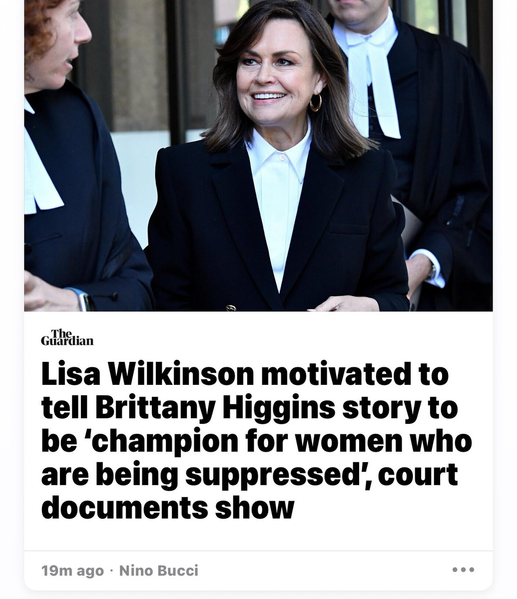 AND WTF is wrong with that??!! BRAVO 👏🏽👏🏽 #LisaWilkinson ⁦@10NewsFirst⁩ ⁦@GuardianAus⁩ ⁦@theprojecttv⁩