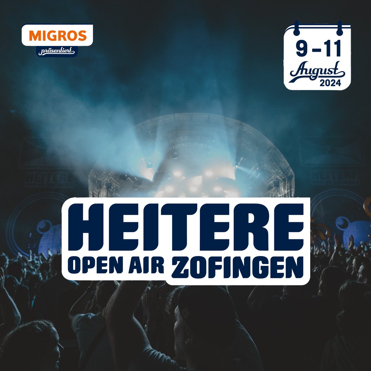 Ab heute sind nun auch die Tagestickets und die 2-Tages-Pässe fürs Heitere Open Air 2024 vom 9. bis 11. August verfügbar – zu den gleichen Preisen wie im Vorjahr! 🥳