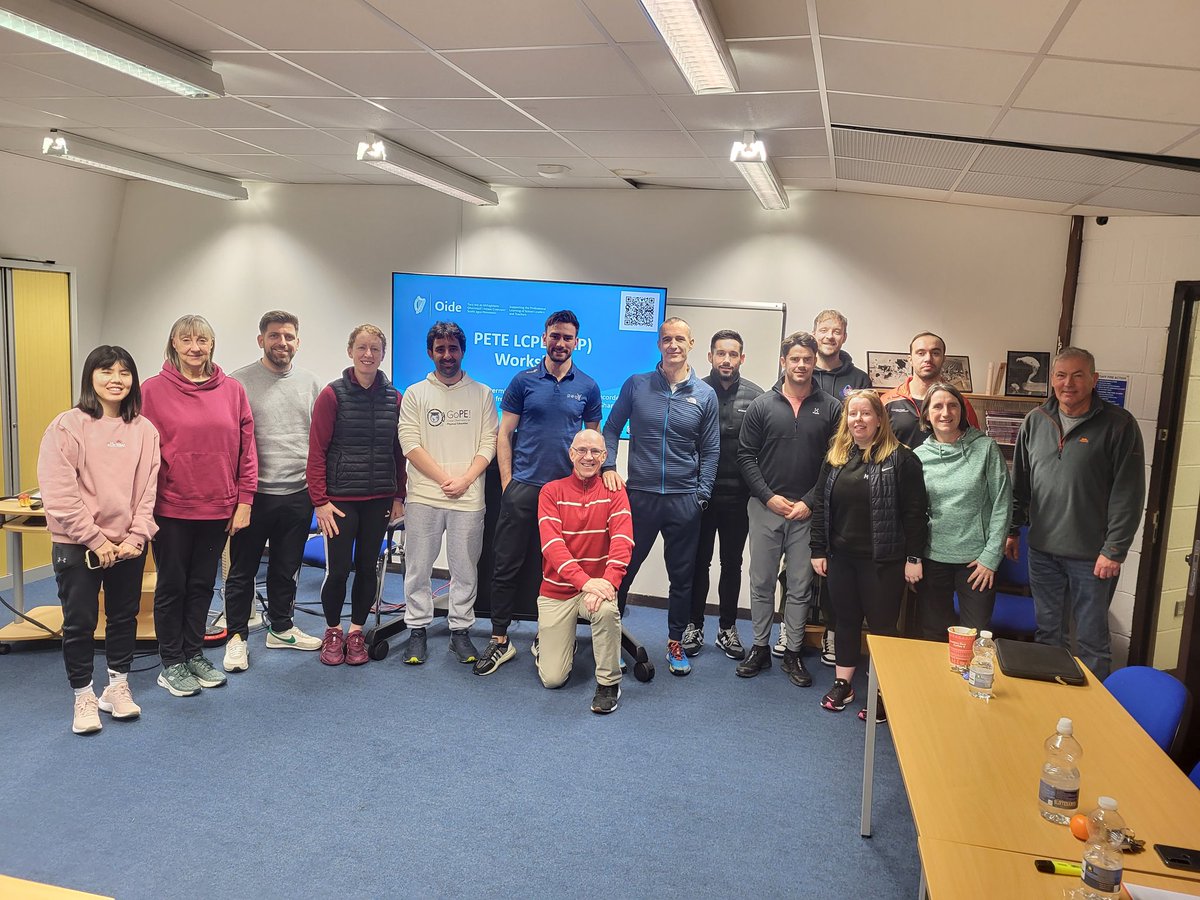 PETE Ireland workshop hosted in @PessLimerick with colleagues from @UCCSSPE & @MTU_ie. 🔍 LCPE PAP Thanks @StoreyMike of @Oide_PP_PE for his guidance.