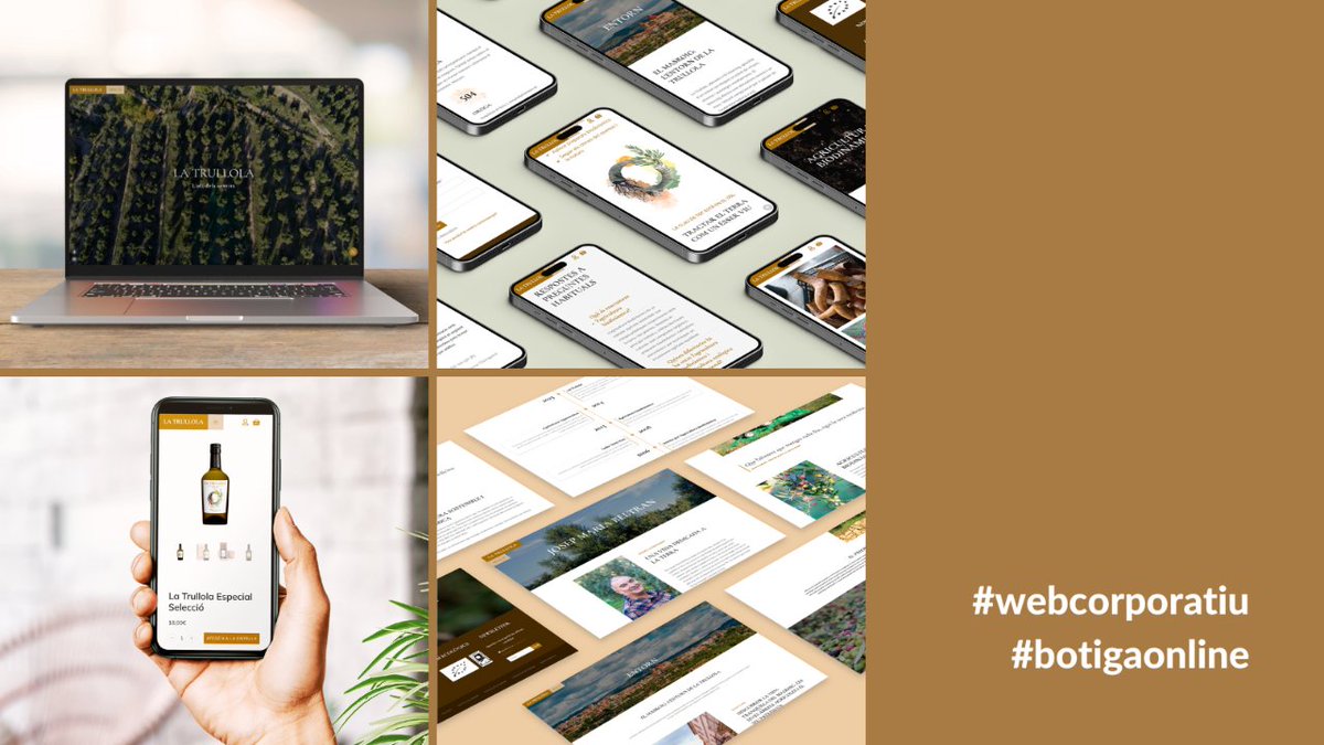 Morethansites's tweet image. Us compartim el projecte de La Trullola.👏 El seu fundador, en Josep Maria Beltran, ha confiat en nosaltres per crear un lloc web i una botiga online.

Voleu donar un cop d’ull?
👉🏼 latrullola.com

#projecteweb #marketingdigital #webdesign #externalització #projecte