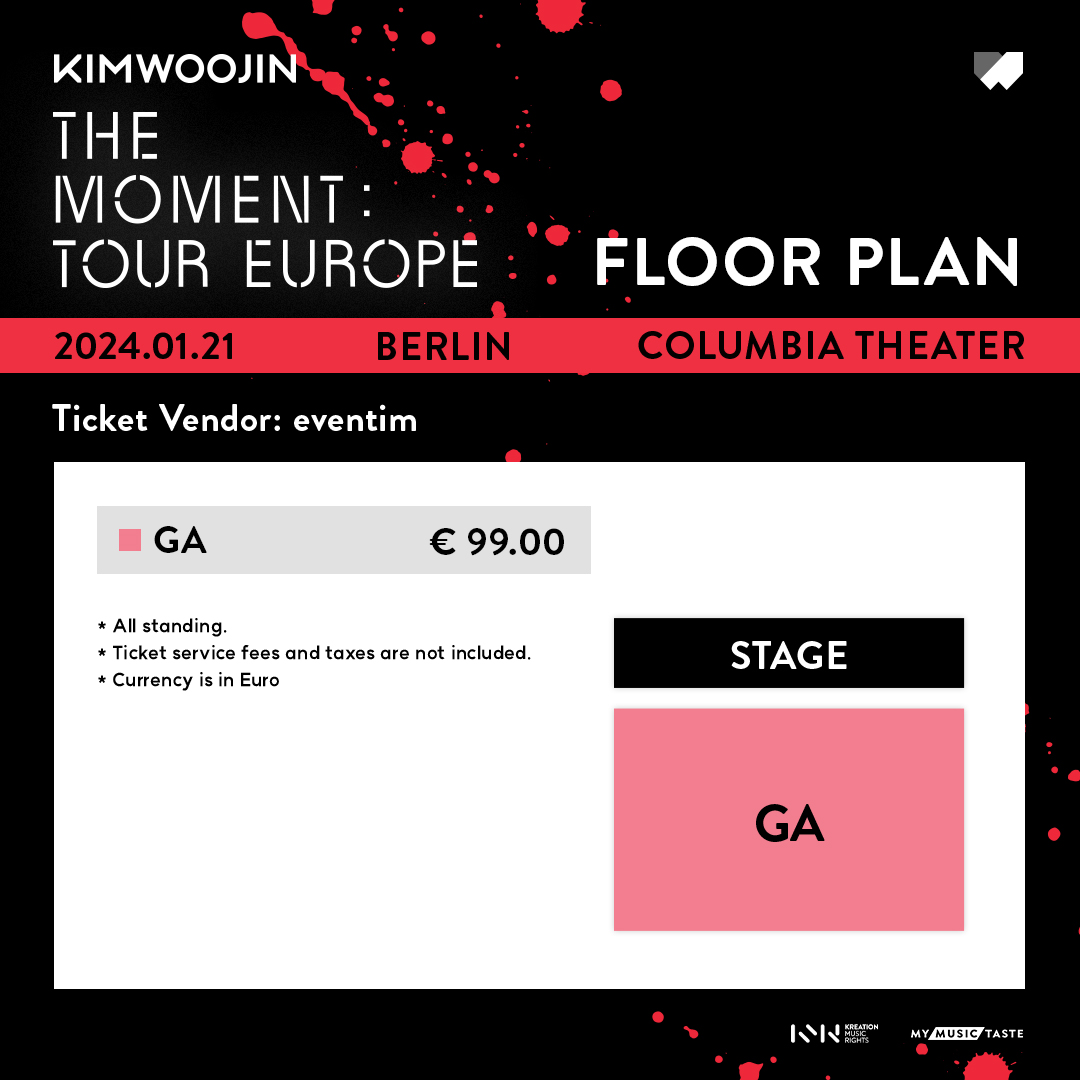 📢THE MOMENT TOUR EUROPE Gear up for KIM WOOJIN!🐻 🎟️Ticket tier and floor plan information below For more info🔽 mmt.fans/bwpJ Stay tuned for Meet & Greet details! #KIMWOOJIN #김우진 #TheMomentTourEurope