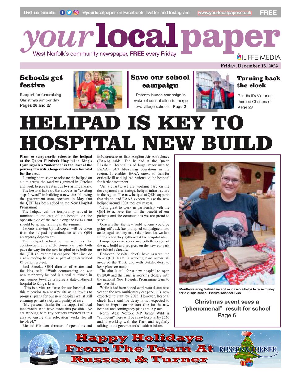 James Wild MP (@jamesowild) on Twitter photo Pick up a copy of <a href="/YourLocalPaper/">Your Local Paper</a> for local news including progress on new <a href="/TeamQEH/">The QEH King's Lynn</a> 🏥 and also my weekly column 🗞️ Pick up a copy of <a href="/YourLocalPaper/">Your Local Paper</a> for local news including progress on new <a href="/TeamQEH/">The QEH King's Lynn</a> 🏥 and also my weekly column 🗞️