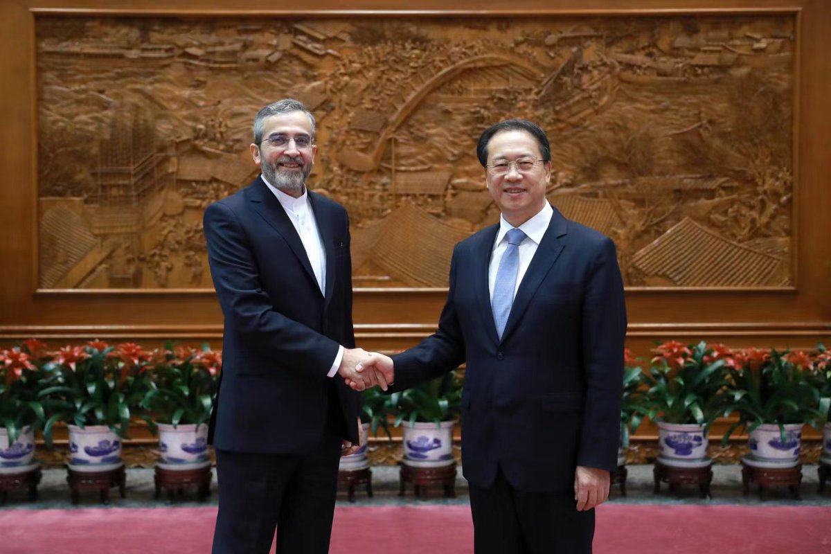 On Dec.14, Deputy Foreign Minister of China Ma Zhaoxu met with Deputy Foreign Minister of Iran Ali Bagheri Kani in Beijing. The two sides exchanged views on the Palestinian-Israeli conflict, Iranian nuclear issue and other international and regional issues of mutual interest.