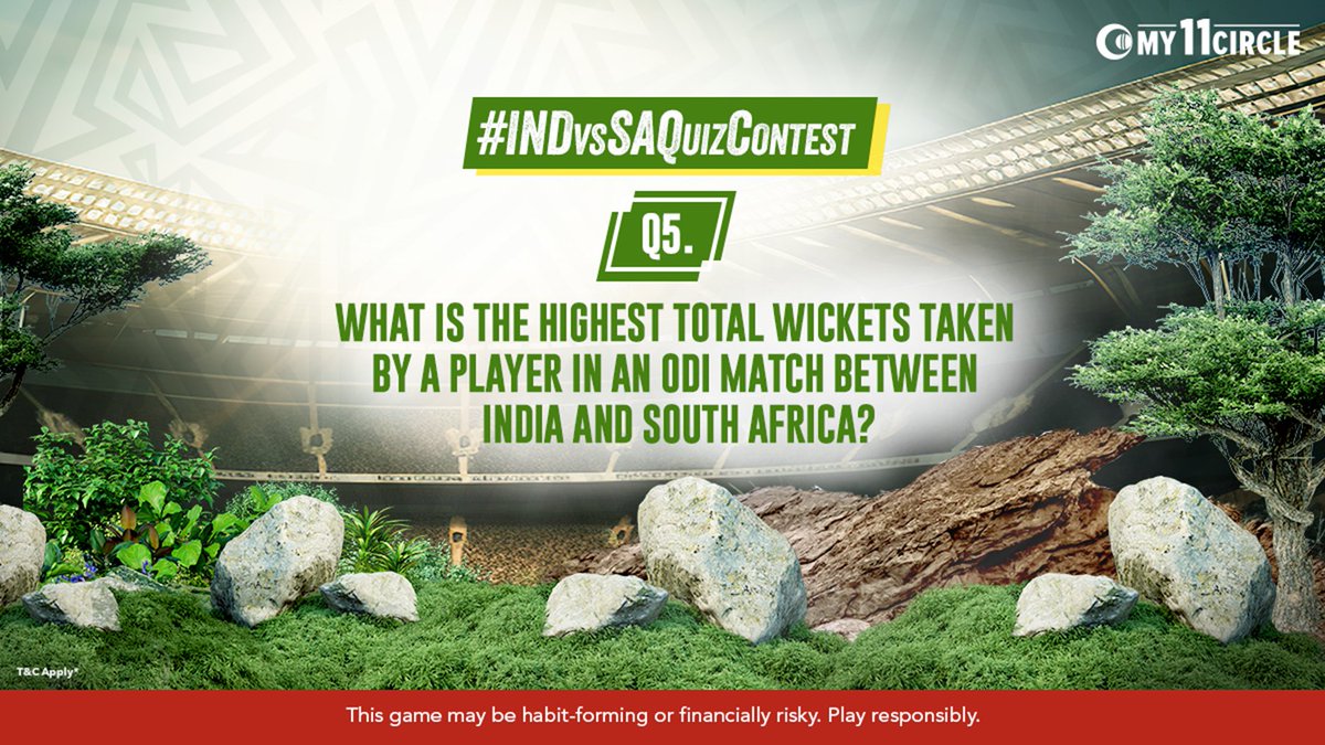 My11Circle's tweet image. Brace yourself for the final question of the #INDvsSAQuizContest!