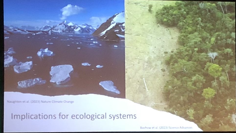 Reflecting on the year in ecology with @JaneCStout. It’s been hot and we are looking at close to 3 degrees of global warming as the likely future. How will the Earth’s ecosystems respond? #BES2023