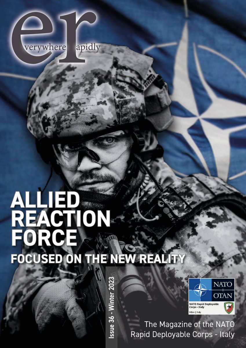 ARF stands for Allied Reaction Force. Read more on our ER Magazine last issue 36: 👉 bit.ly/NRDC-ITA-ER-Ma… ...to be more Joint, more Multi Domain Operations capable, more ready, more clever, more focused, and also more agile #WeAreNATO