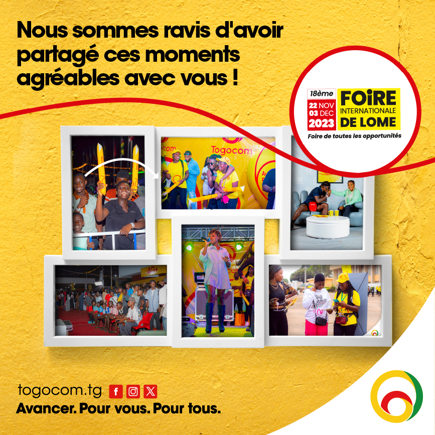 YasTogo's tweet photo. Vous avez été nombreux à visiter nos stands Togocom à la Foire Internationale de Lomé. 🫶🏾
Nous sommes ravis d'avoir partagé ces moments agréables avec vous !
Merci pour votre visite ❤
#Togocom #FIL2022 #FoireDeLome https://t.co/9kRpcqz9jd