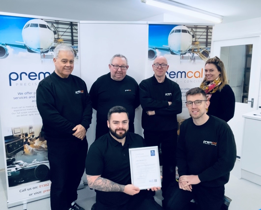 🎉 Congratulations to Premier Calibrations Limited on their recent grant of accreditation!

Here you can see the team celebrating with their certificate of accreditation.

#AccreditedTesting #17025