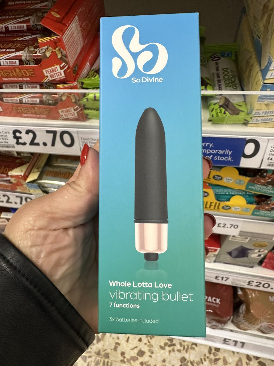 My video about the health benefits of orgasms for post menopause women is out soon. I was in Tesco and thought I’d check out what they sell relating to sex. They sell a vibrator!  I love it. Would you be brave enough to buy one?  Tesco is full of teenagers who’ve heard me talk