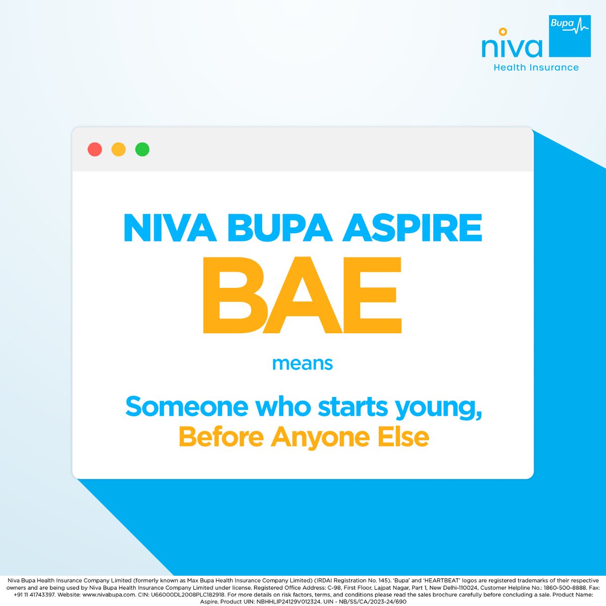 You do you, but better start young to let it flow. Because those who start young earn the respect from everyone. 🫡 Niva Bupa Aspire, a Health Insurance plan that rewards you for starting young.🤩🥳