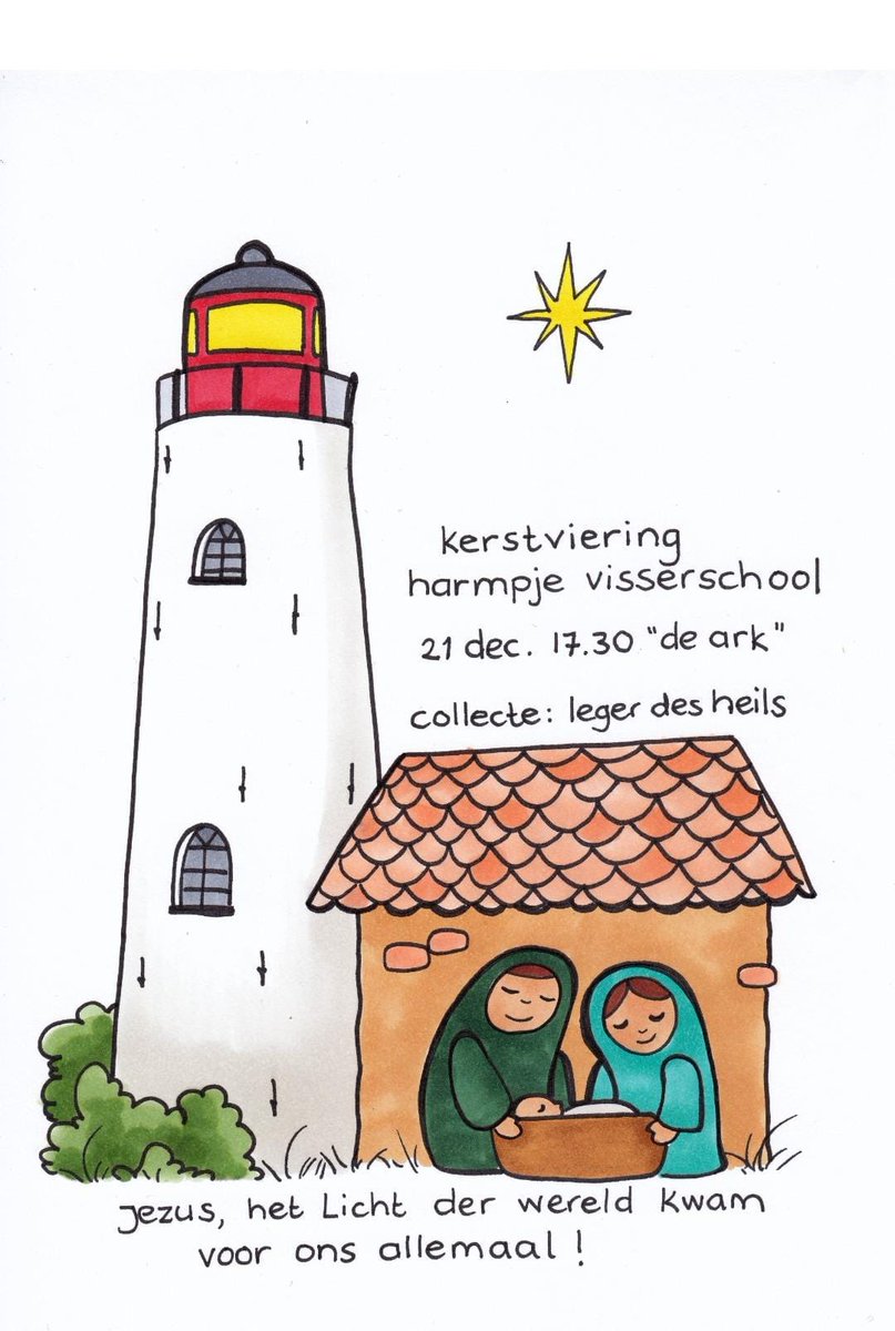 Van harte #welkom op onze #kerstvieringl🎄 
donderdag 21 december om 17:30 uur in de Ark.
Collecte voor het Leger des Heils.