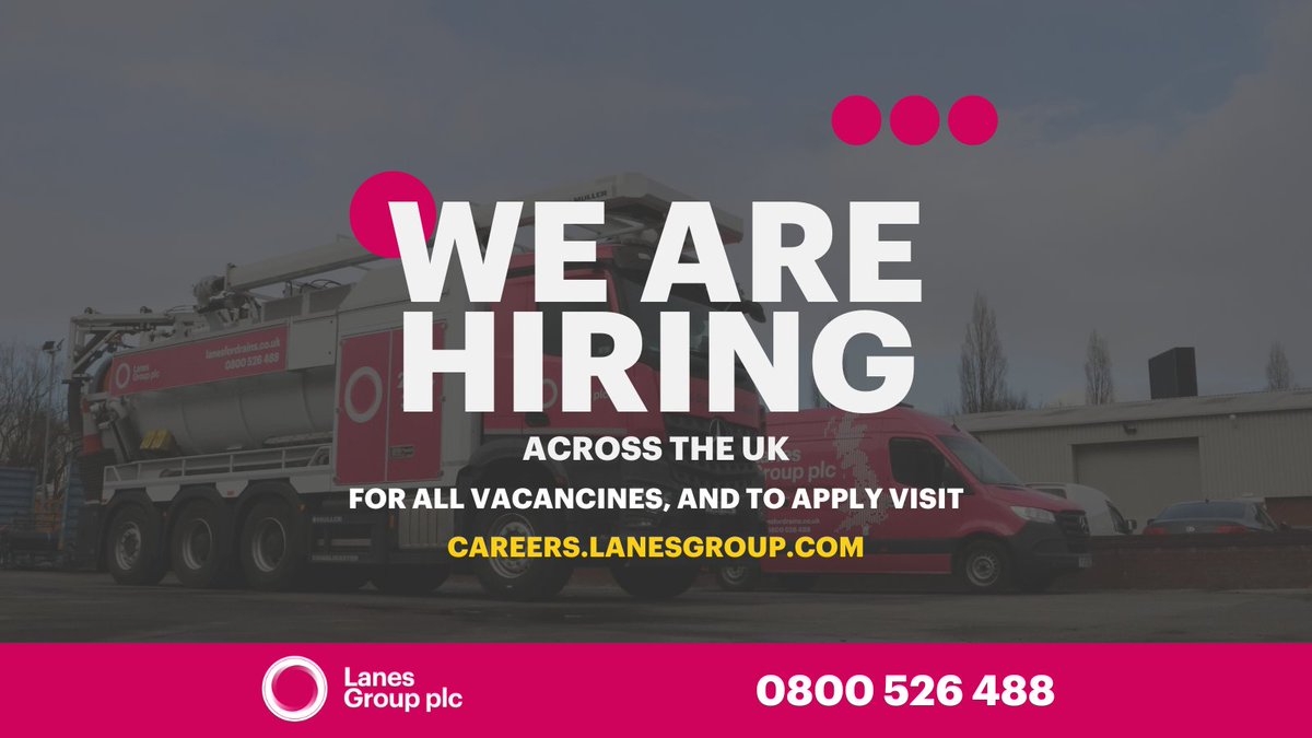 Get ahead of the January blues. Looking to take your career in a new direction? Lanes Group have a number of vacancies available across our UK-wide depot network. For all details and vacancies, take a look at our website - careers.lanesgroup.com #JoinOurTeam #Careers