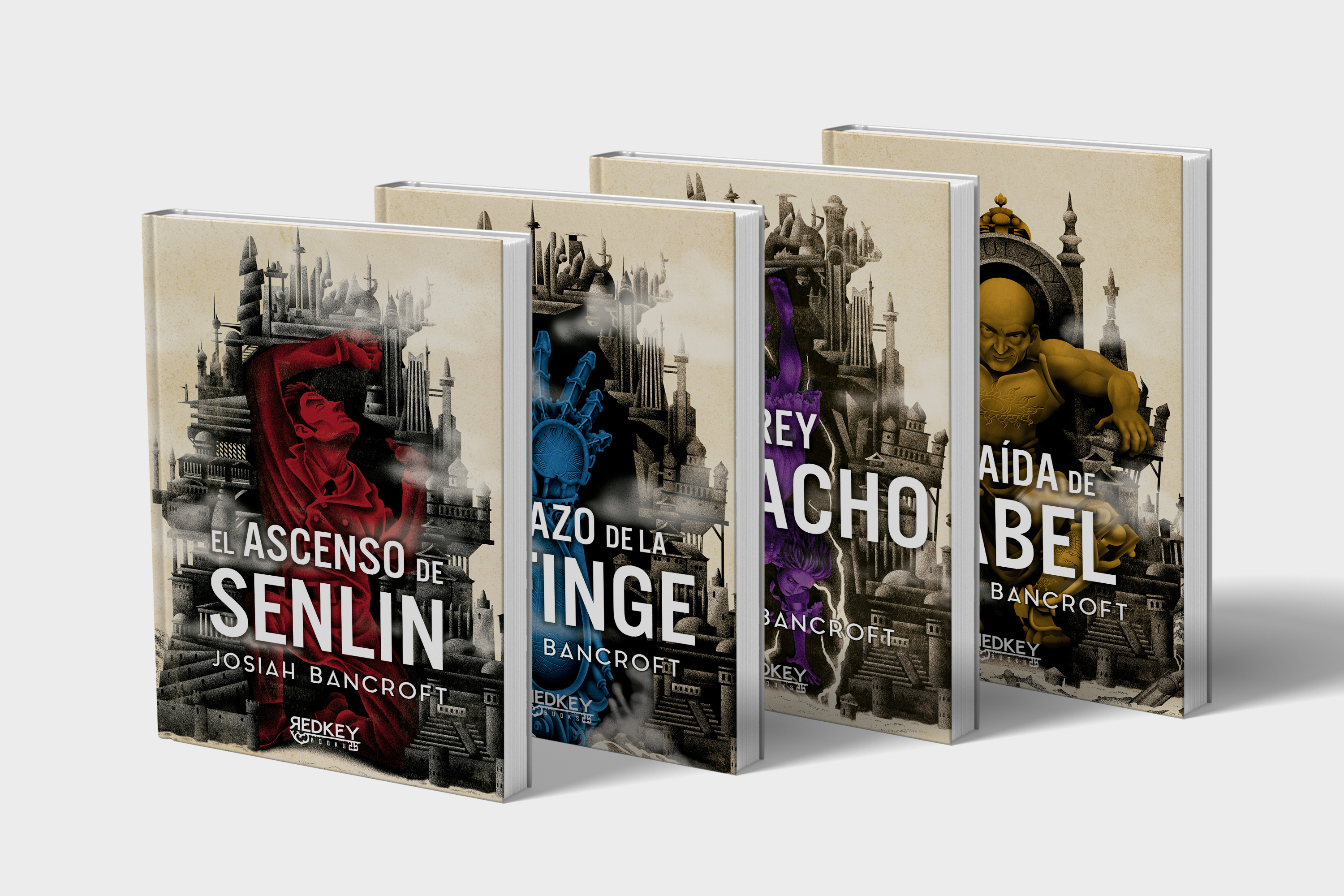 Portadas de la tetralogía Los libros de Babel - Cine de Escritor