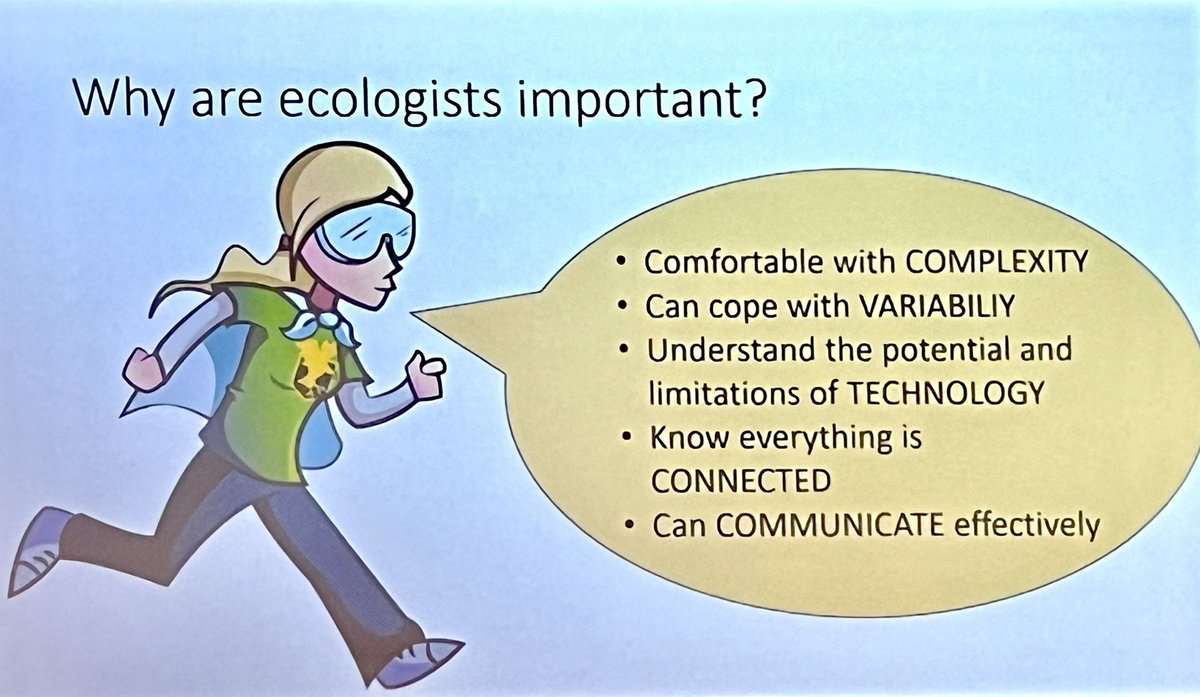 Nice take-home message by <a href="/JaneCStout/">Jane Stout</a> for all ecologists. Hopefully we are all part of the solution to save our planet and it is nice to hear 🙏🌎 #BES2023