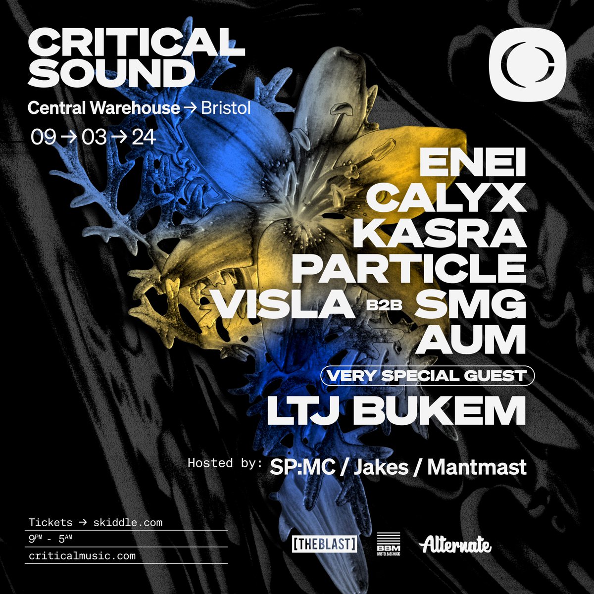 CRITICAL SOUND - BRISTOL - 09.03.24 Presenting the killer lineup for a highly-anticipated return of Critical Sound to Bristol in 2024 🥁 Sign up for tickets → bit.ly/CriticalSoundB… → Pre-sale - Mon 18th 6pm → Public sale - Tues 19th 10am
