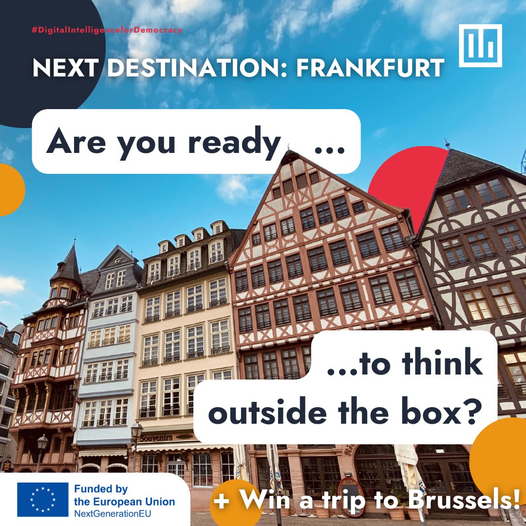 We want to think outside the box and hone our critical thinking skills! In our Youth and Politics workshops, we uncover an innovative approach to thinking and problem-solving. 🧠 Next stop – Frankfurt on January 12th! 🇪🇺 #democracy #BorninEU #EuropeanElections2024 #CERV