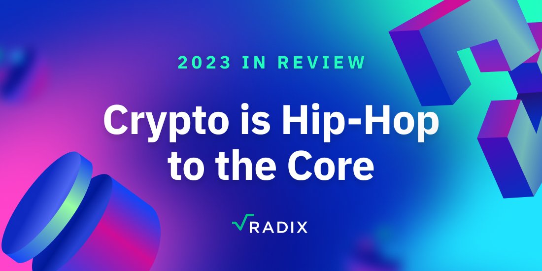 'Like hip-hop, Web3 lets anybody sample, mix, add, & repeat to create something with multiplying power – & something of growth through community.' @matthew_hine draws striking parallels between Web3 & the early days of hip-hop 👇 radixdlt.com/blog/2023-in-r…
