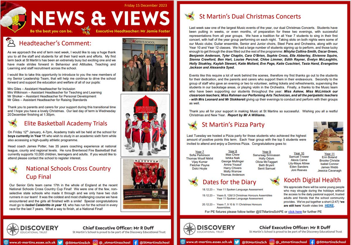 Please click on the link below to our end of term Christmas News and Views: st-martins.essex.sch.uk/assets/Documen…