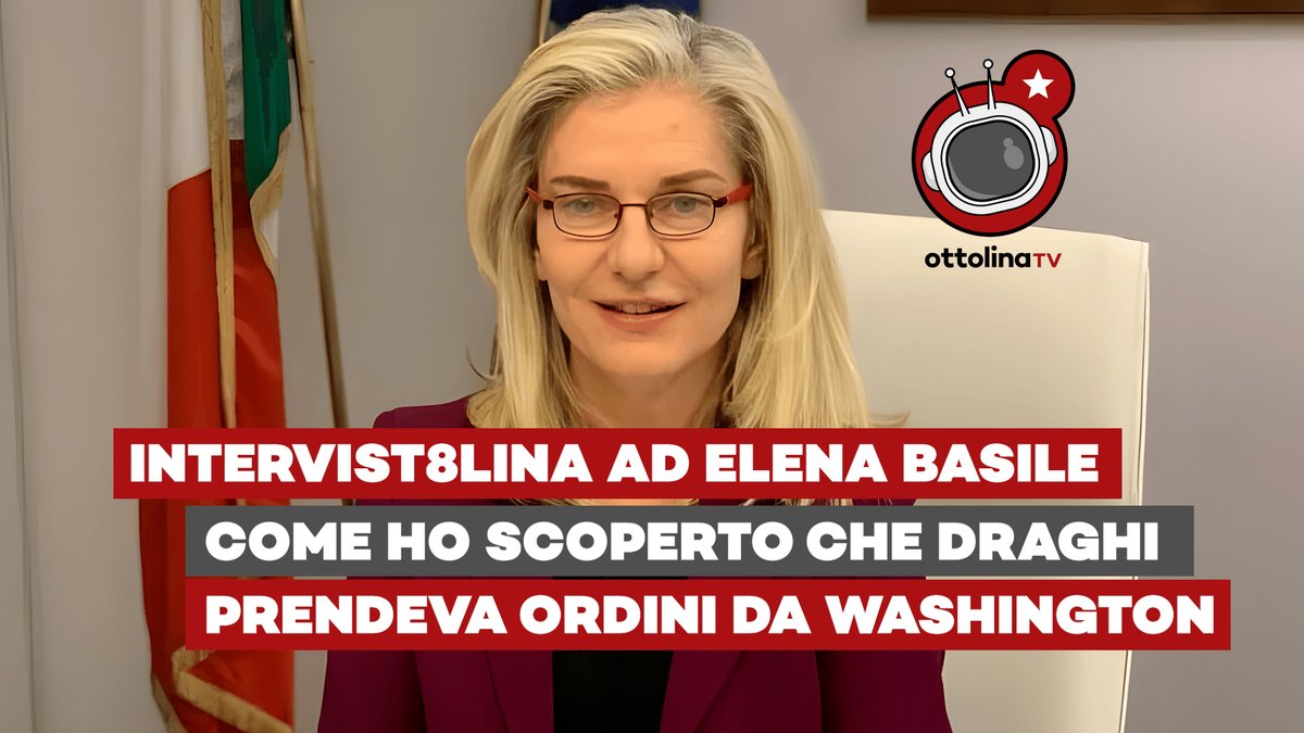 ottolinatv's tweet photo. *intervist8lina* 

Elena Basile: come ho scoperto che Mario Draghi prendeva ordini da Washington

>> https://t.co/J4rMnLOohE https://t.co/qR1kcdWeLF