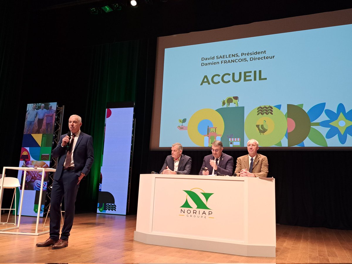 👥️ <a href="/Dami1F/">Damien FR</a> , David Saelens,  <a href="/luc80v/">luc vermersch</a> et <a href="/DufosseFrdric3/">Dufosse Frédéric</a> ouvrent cette assemblée générale 2023.

#PlusFortEnsemble #coopérative #AG <a href="/GeraldinePoiret/">Poiret Géraldine</a> <a href="/HubertLecat/">Lecat Hubert NORIAP</a> @DelamareNoriap <a href="/ReneePREVOST80/">Renée PREVOST (NORIAP)</a> <a href="/StiegerJeremy/">stieger</a> <a href="/HILR/">Hilaire</a> <a href="/michuipasbiau/">Emmanuel Trouart</a>