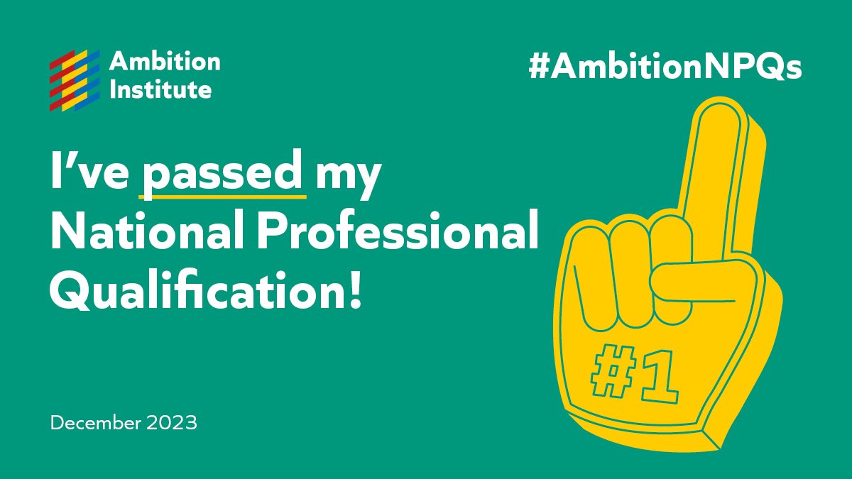 22 months ago I embarked on my #NPQEL. Read lots, learnt lots, and met some really inspiring, smart and dedicated educational leaders along the way. Thank you #AmbitionNPQs