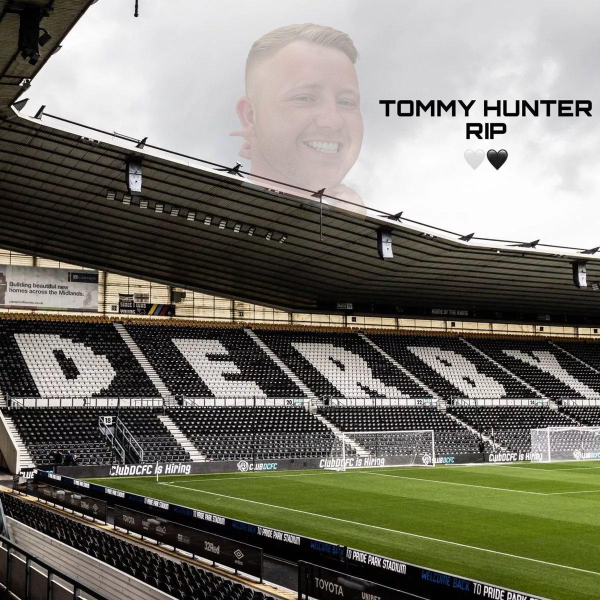 Please keep sharing. Let’s have a minutes applause on the 27th minute of tomorrow’s game for #DCFC fan Tommy Hunter, the victim of a hit-and-run last week aged 27. He was one of our own.