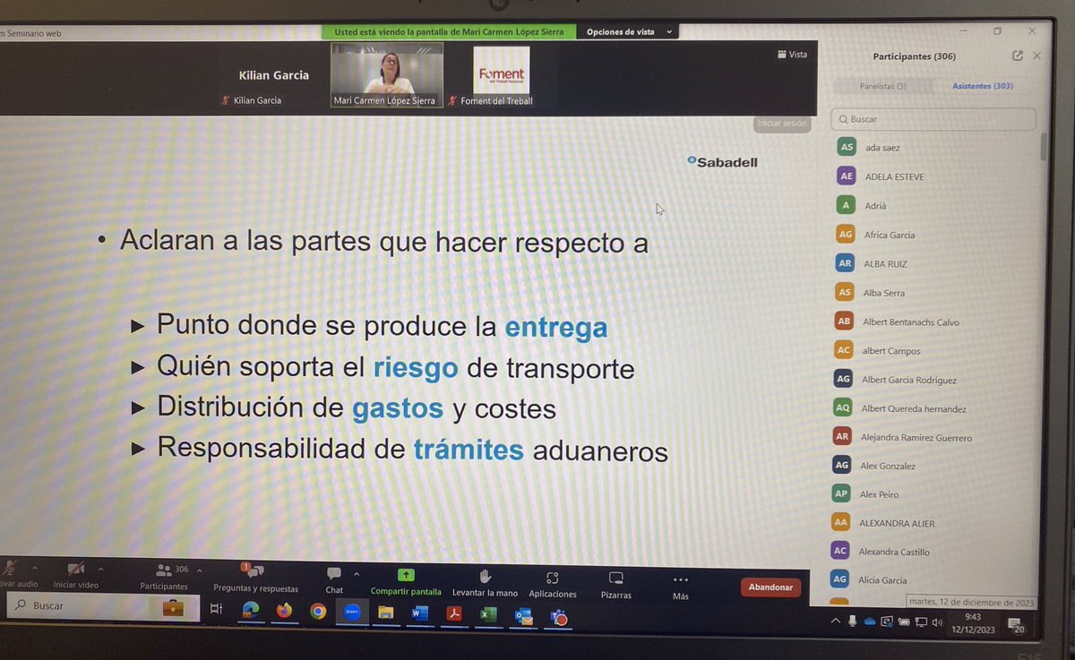 Kilian Garcia (@garcia_kilian) on Twitter photo Aquesta setmana <a href="/FomentTreball/">Foment del Treball Nacional</a> i <a href="/BancSabadell/">Banc Sabadell</a> hem organitzat la jornada INCOTERMS 2020. Una sessió amb més de 400 empresaris, amb l’objectiu de donar resposta a les preguntes i dubtes de les empreses per continuar avançant en la internacionalització de la nostre economía. Aquesta setmana <a href="/FomentTreball/">Foment del Treball Nacional</a> i <a href="/BancSabadell/">Banc Sabadell</a> hem organitzat la jornada INCOTERMS 2020. Una sessió amb més de 400 empresaris, amb l’objectiu de donar resposta a les preguntes i dubtes de les empreses per continuar avançant en la internacionalització de la nostre economía.