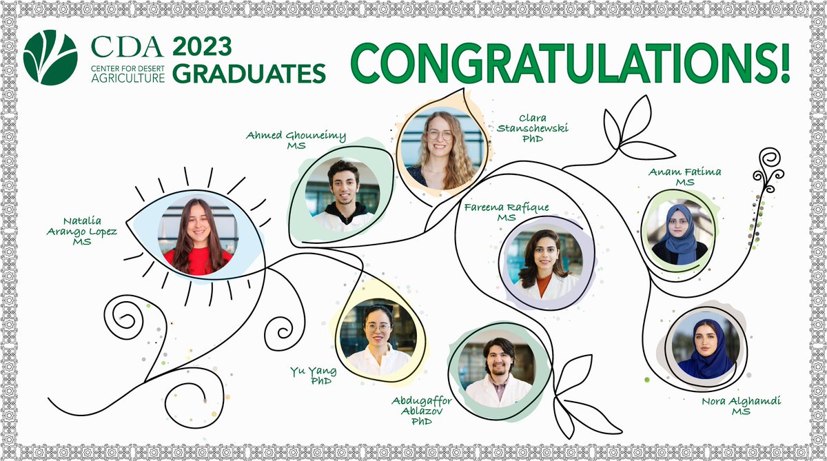 Congratulations to the Class of 2023 graduates! 🎓🎉 What an incredible achievement! #CDA is proud of your hard work, dedication, and accomplishments. Wishing you all the best in your future endeavours! #KAUSTclass2023 @KAUST_News