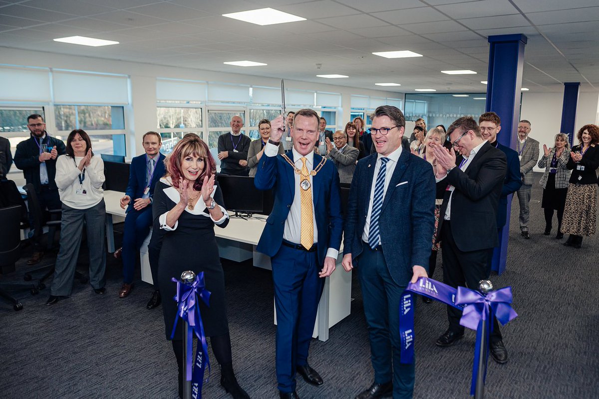 Really pleased to see LilaConnect striving, opening its new office in the IC2 building at <a href="/KeeleUniversity/">Keele University 🐿️</a>.  Officially opened by Newcastle Mayor <a href="/Simonwhite1966/">Simon White</a> .
Congratulations <a href="/LilaConnectUK/">LilaConnect</a> !! I'm proud to be on the journey with you....📷